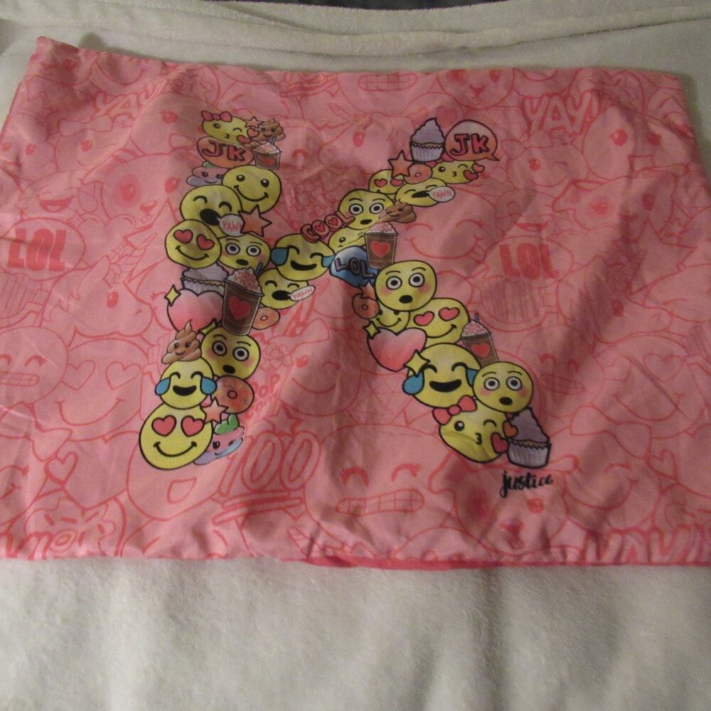 Justice Pink "K" Pillow Sham